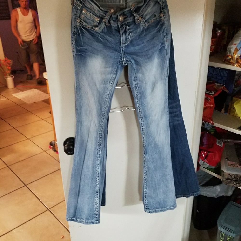 Girls Size 14 Grace in LA bling pocket jeans